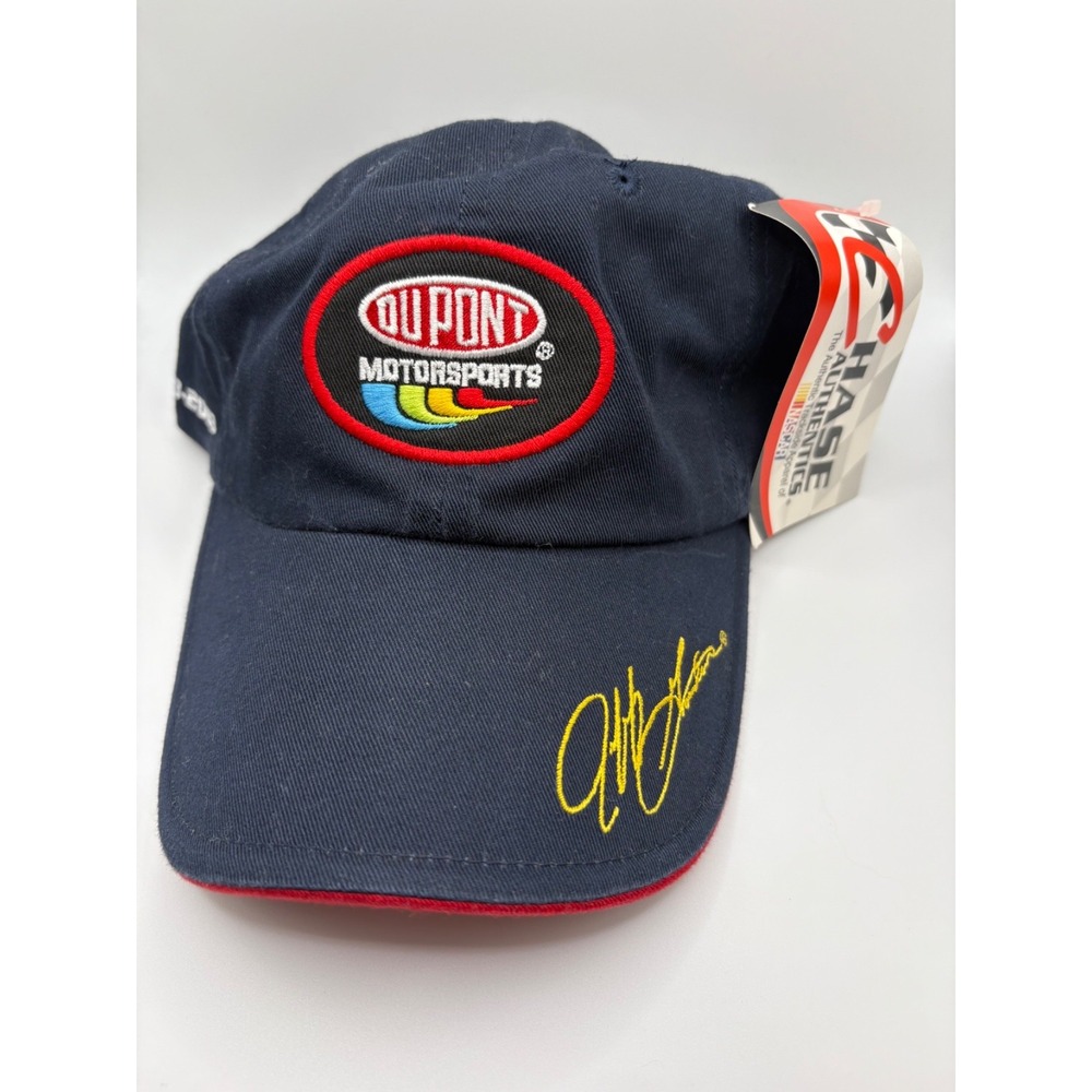 Jeff Gordon #24 Motorsports Hat Cap Navy Chase‎ NASCAR Vintage Y2K w/ Tag